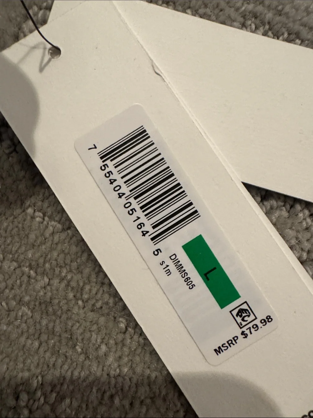 Never been worn- DKNY Green & White Strapless Ruched One-Piece Swimsuit - Picture 3 of 3